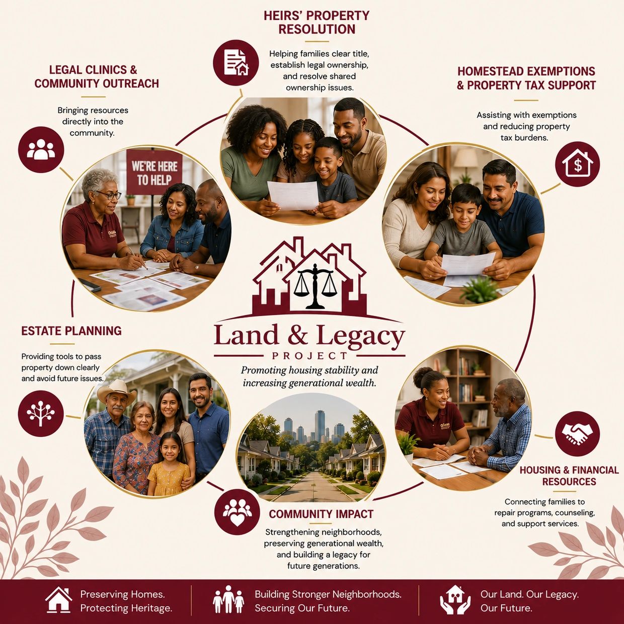 Land &amp; Legacy Project promotes housing stability and generational wealth through legal and financial support.