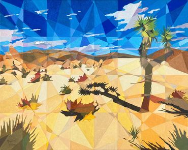 Joshua Tree National Park. California.
Oil Painting by Raymundo Valdez. 
