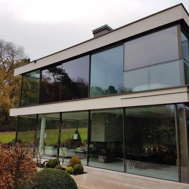 Powder coated aluminium claddings, flashings and trims.