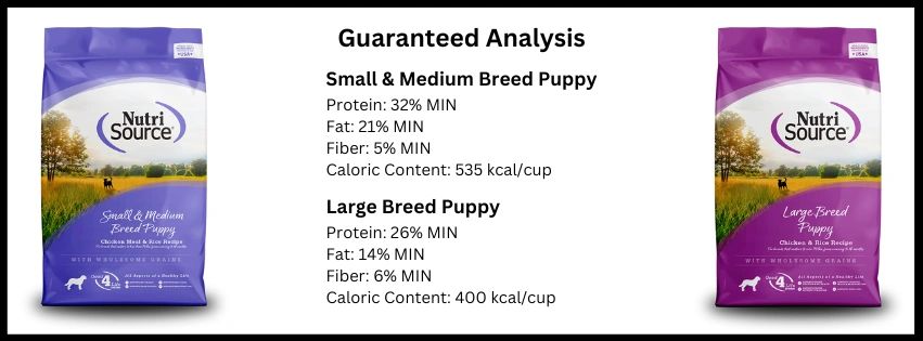 nutrisource breed puppy dog food