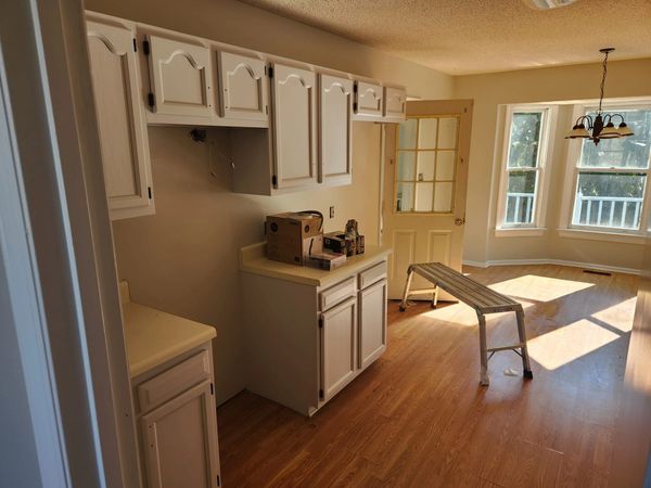 Same cabinets refinished and painted in Fayetteville NC