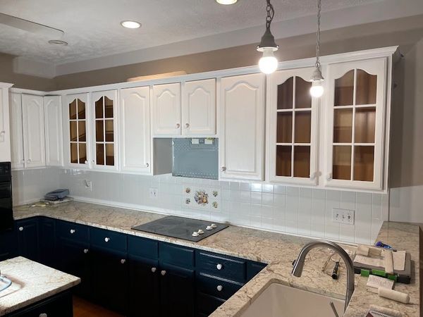 These are the cabinets refinished and painted in Aberdeen NC
