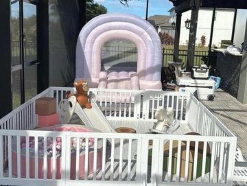 * Soft mats, safety gates, ball pit with a slide and hundreds of balls, soft play climber equipment,