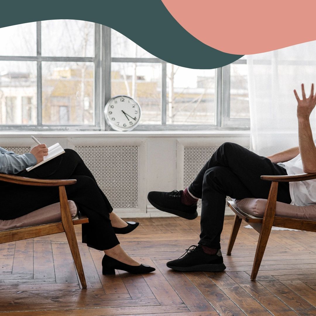 Experiences therapist in session with a client seeking therapy for mental health wellbeing
