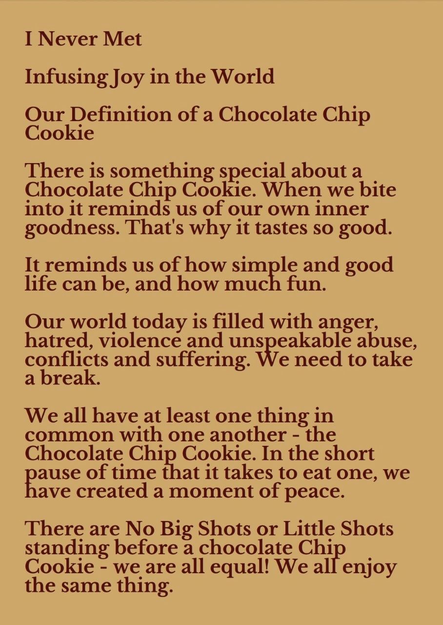 Picture of a text written in a image