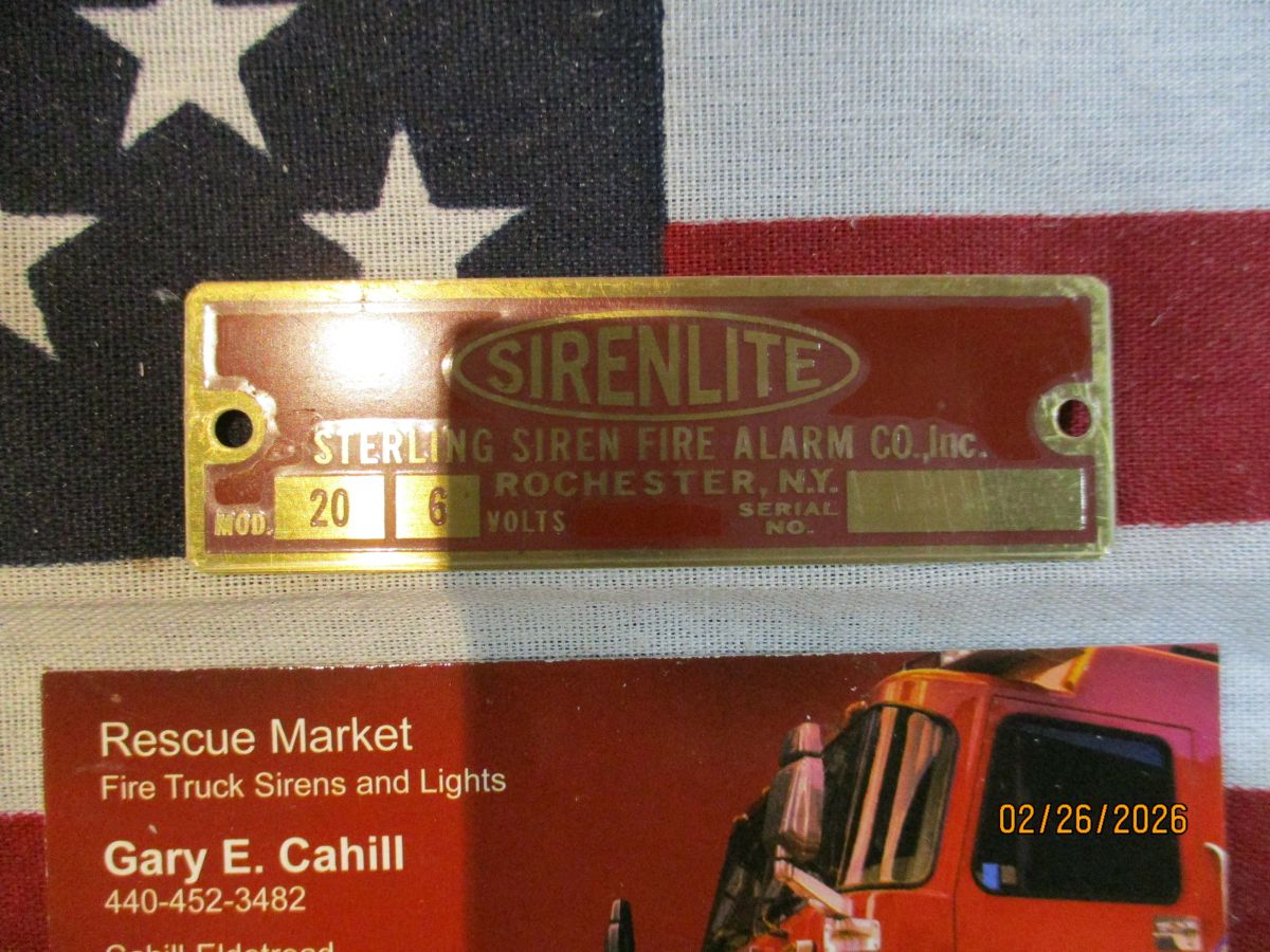 Sterling Siren Fire Alarm Co. 