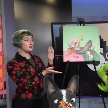 maxine thirteen promotes the emerging artist program with the saint louis art fair
