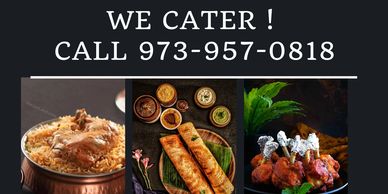 Catering service for events by House of Biryani's and Kebab's with delicious Indian dishes.
