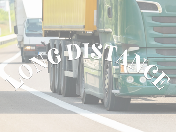 Truck on Road-Long Distance movers