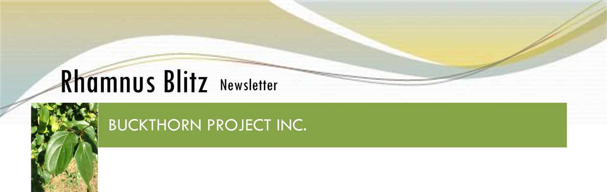 Buckthorn Project's News Letter