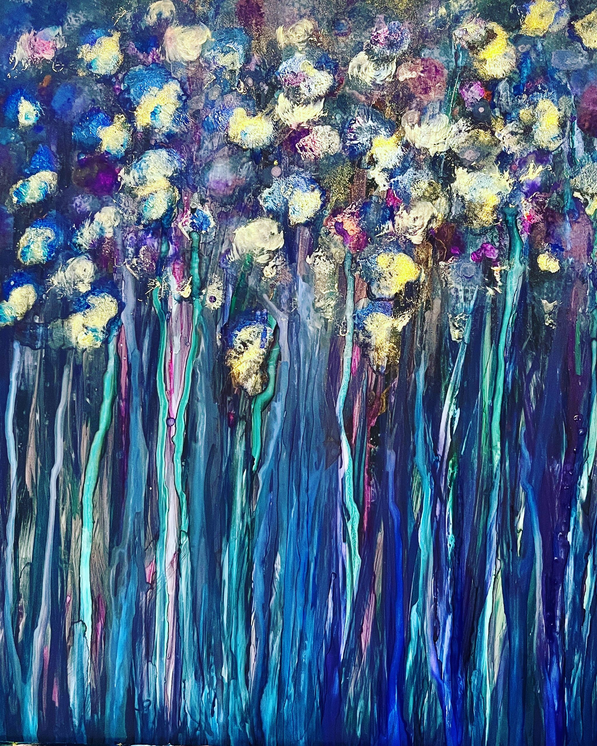 Create Alcohol Ink Flowers, Using Bottle Caps and Straws, an Art ...