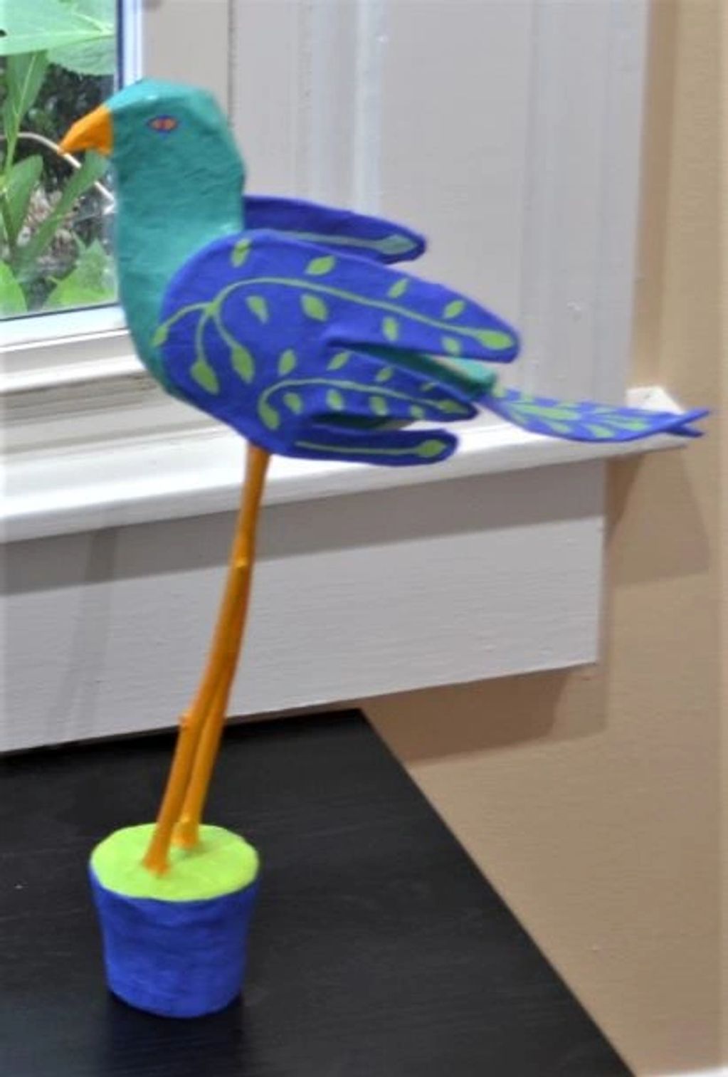 paper mache bird