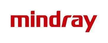 Mindray logo in red on a white background.