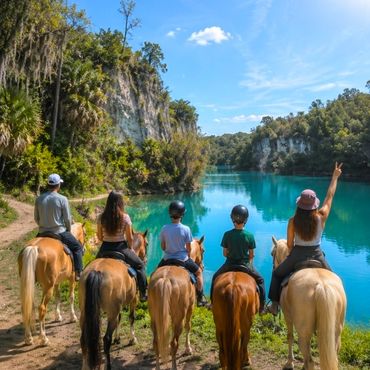Florida has real canyons, and you can ride horses through them with real elevation.