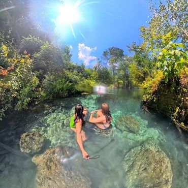 Crystal-clear Florida spring - Merritt's Mill Pond in Northern Florida.