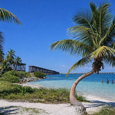 One of Florida's prettiest beaches in the Florida Keys.