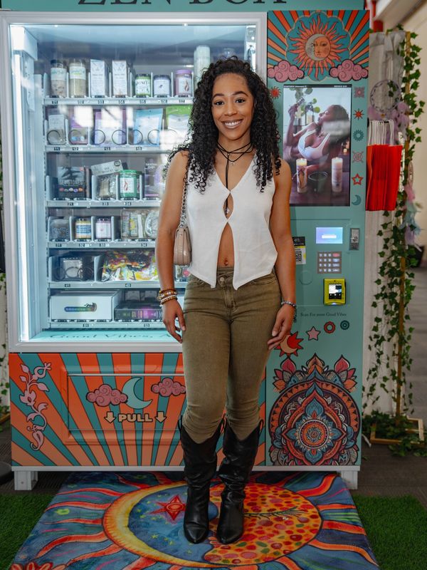 “ZenBox holistic wellness vending machine at Stonecrest Mall in Atlanta”