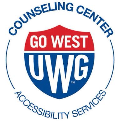 Logo for UWG Counseling Center Accessibility Services.