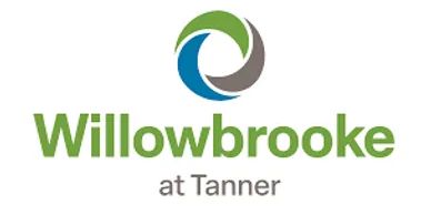 Logo of Willowbrooke at Tanner with stylized circular icon.