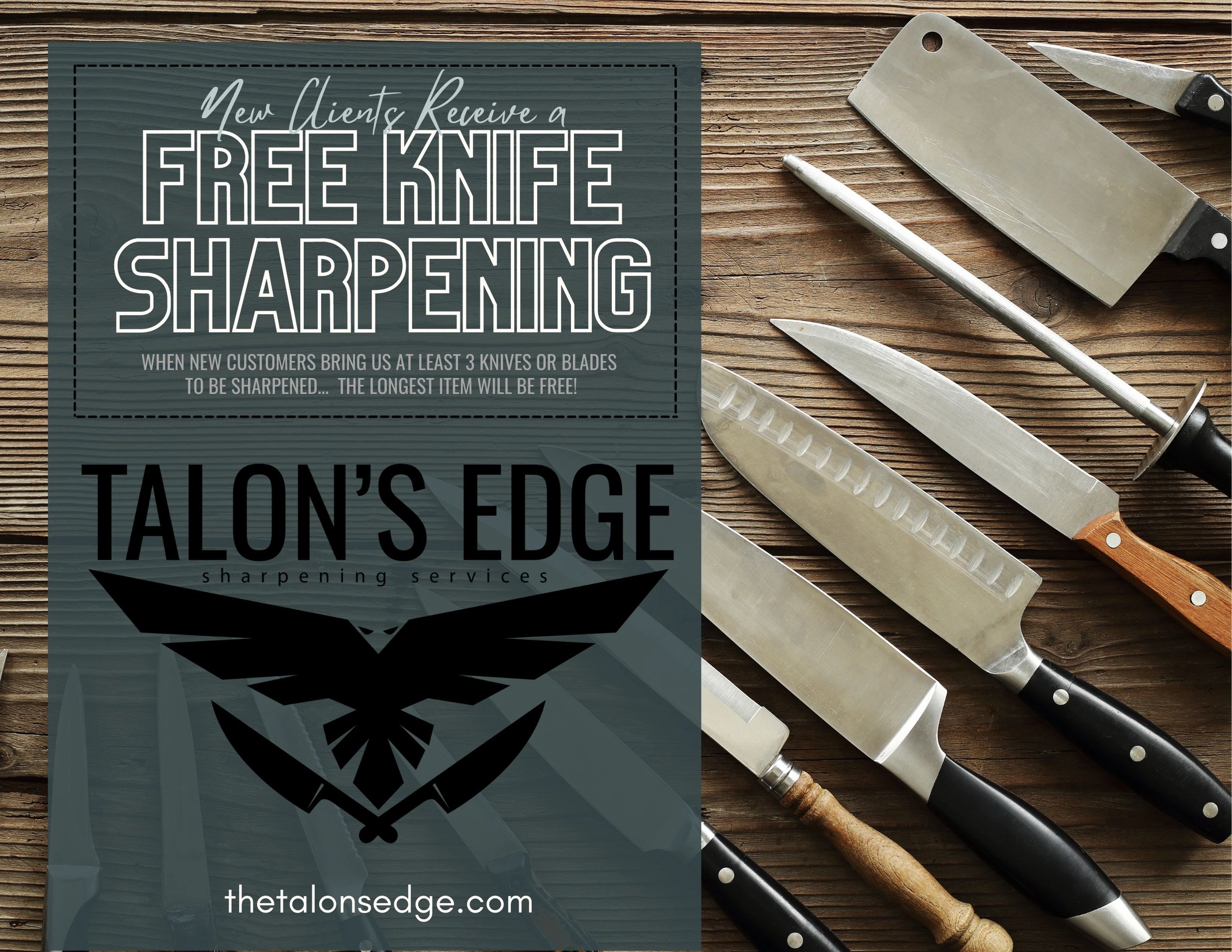 Free Knife Sharpening