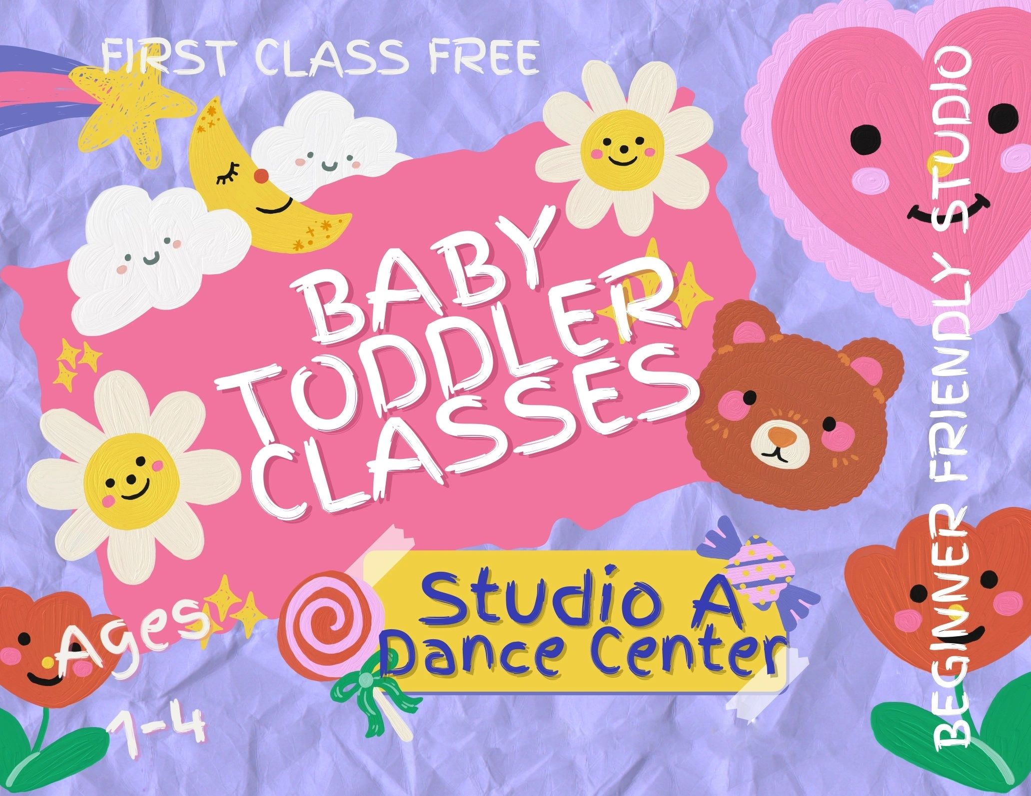 Studio A baby and toddler classes are the most precious ever so bring your little into the fun world