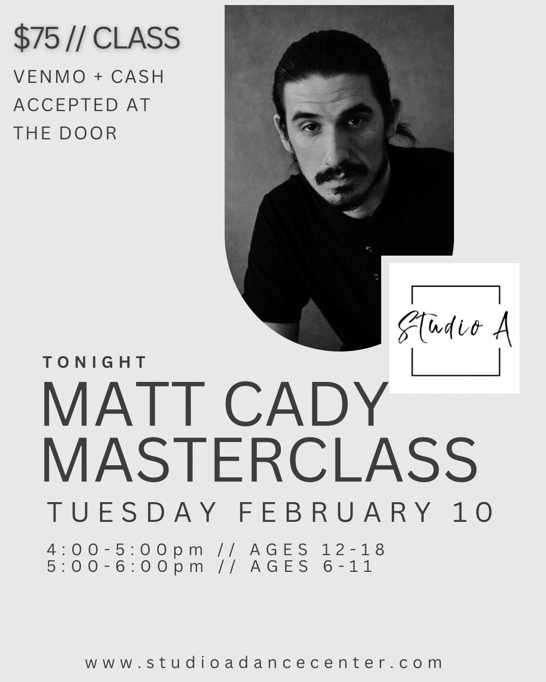 Matt Cady, professional choreorapher.