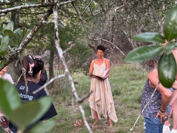 Spiritual guidance. Forest bathing. Women in nature. Earthing. Grounding.