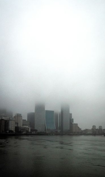 Misty morning 
canary wharf
london
photography
Misty