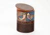 Jar with lid (birds), 1969, Earthenware, 3¼ x 4 in. (8 x 10 cm)
