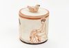 Jar with lid, 1978, Earthenware, 3 x 3 in. (8 x 8 cm)