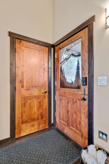 Entrance upstairs, takes you to cottage entrance and hot tub