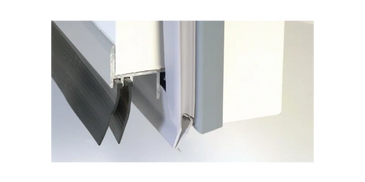 Close-up of three refrigerator door seals showing different designs and conditions.
