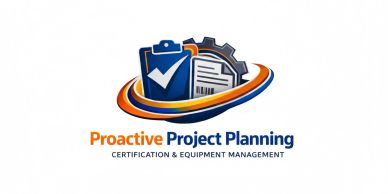 Logo for Proactive Project Planning with certification and equipment management.