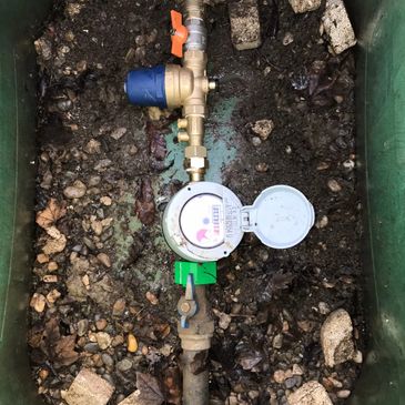 Pressure reducer valves inside water meter box