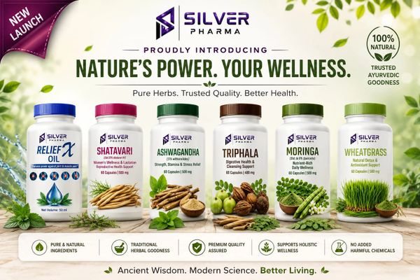 Silver Pharma's new herbal supplements for natural wellness and health.