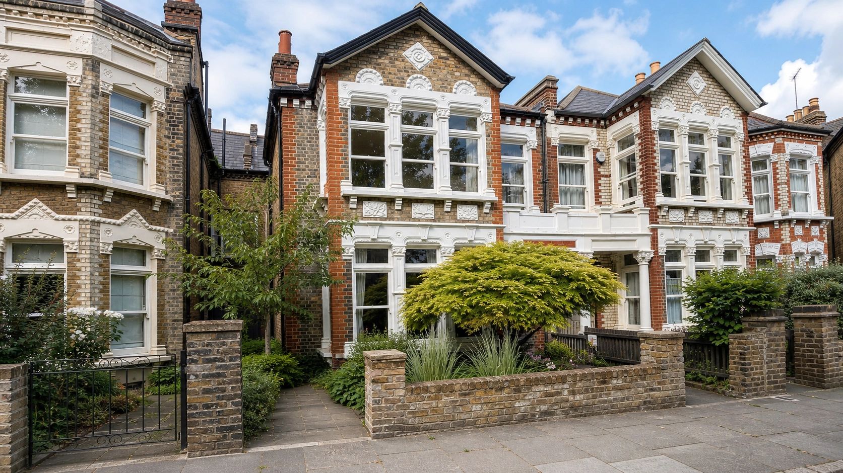 Victorian terraced homes in South East London surveyed by Vanguard Property Surveyors.