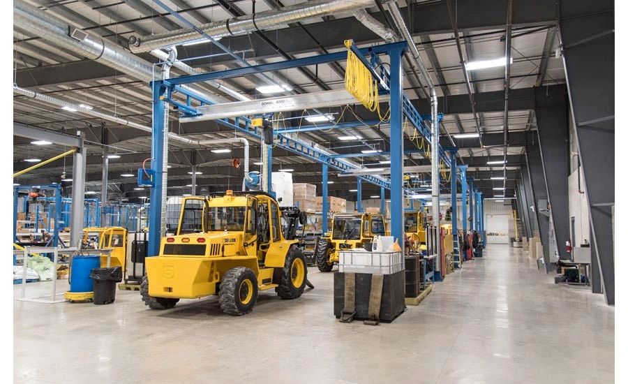 Assembly Magazine Gorbel Cranes Improve Forklift Manufacturing