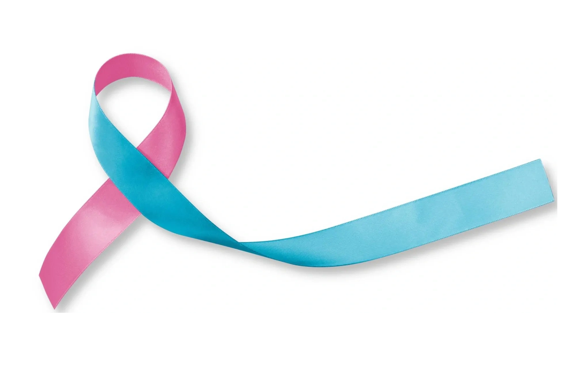 Pink and blue pregnancy loss awareness ribbon