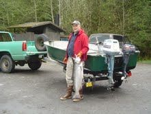 John with a salmon