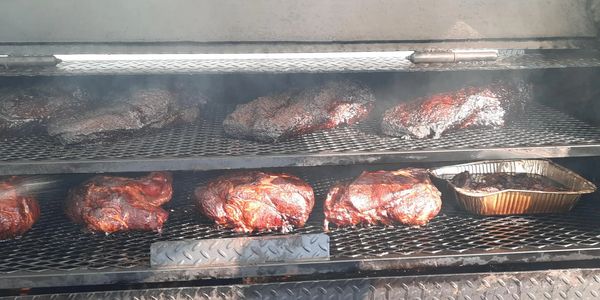 Brisket and Pork on the Smoker