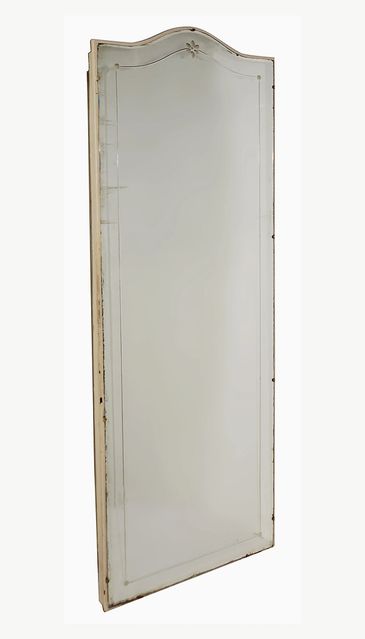 Vintage full length mirrored bathroom medicine cabinet.
