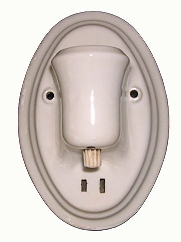 Vintage bathroom wall sconce light.