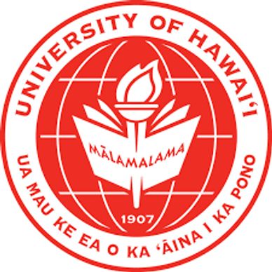 Logo of the University of Hawai'i with a torch and book emblem.