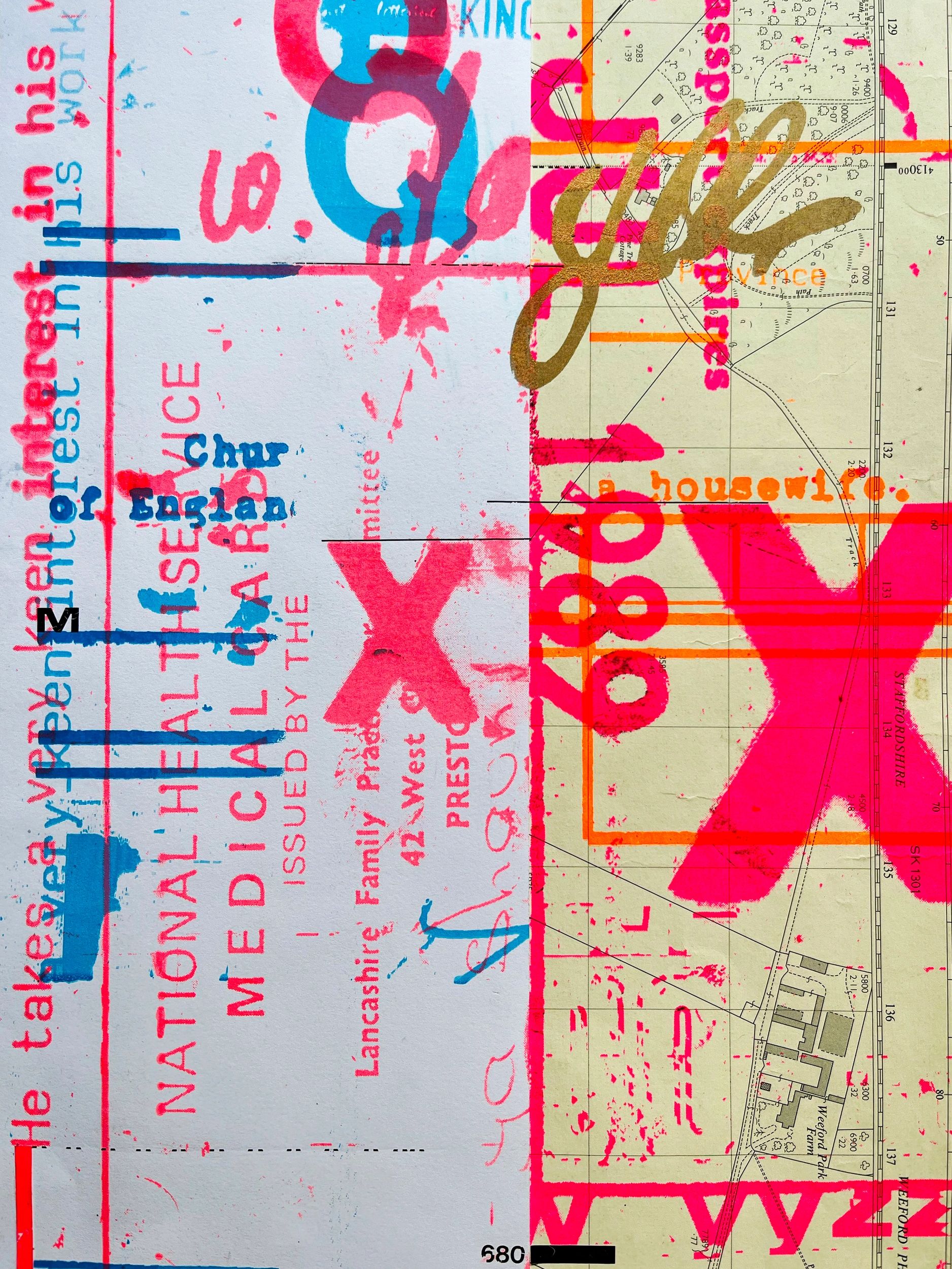 A2 Mixed media poster