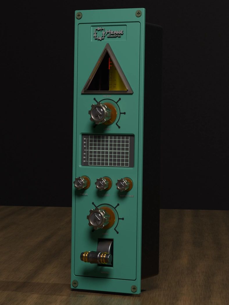 Vintage Meane electric panel meter with dials and switches.