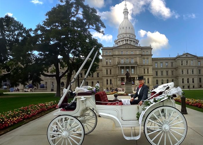 Connie Elsasser at the Capital in Lansing, Michigan