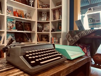 Treasure your time using typewriter and reading books