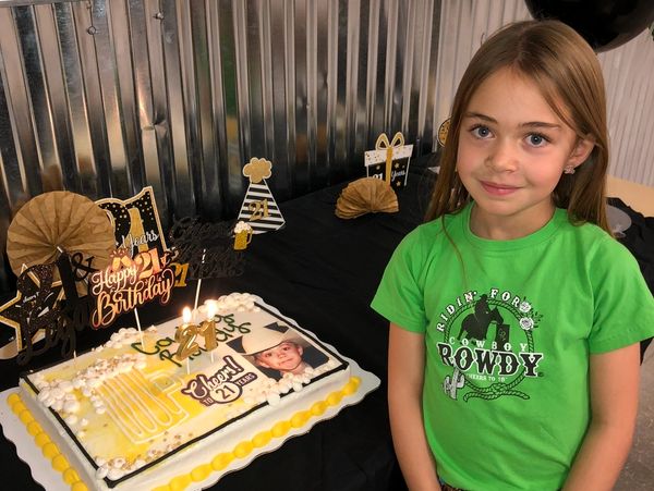 We had fun celebrating Rowdy's 21st birthday. (Rowdy's sister, Teagan)