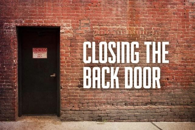 Back door. Backdoor. Фирма back on the Door. Christian closed Doors. Back Door logo.