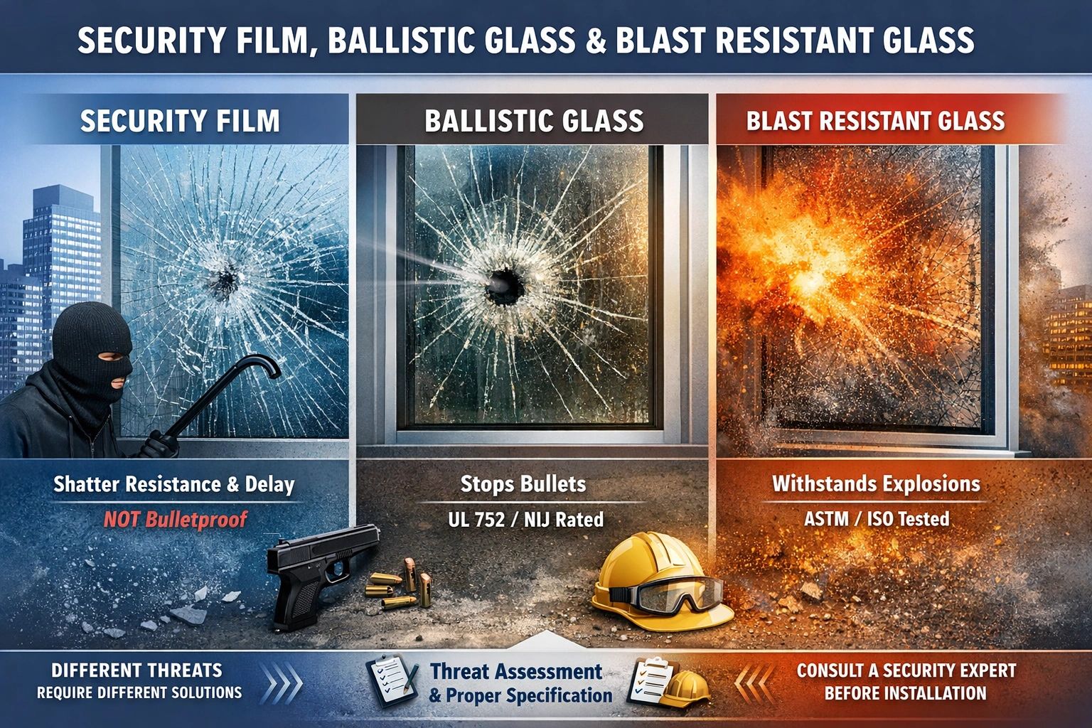 Is your “bulletproof glass” designed for the threat you face?